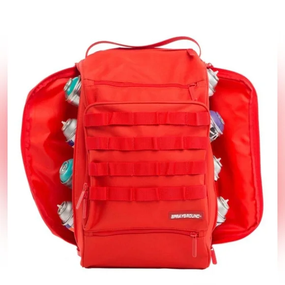 Sprayground Red Gub (Graffiti Utility Backpack) Bags